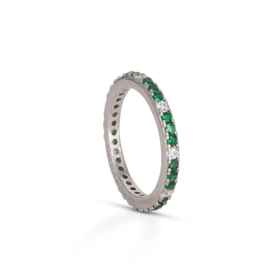 Anillo Dilvdò Mujer Eternity in Plata Zircone ANLVBVALT-18 - ANLVBVALT-18